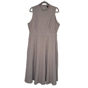 NEW Torrid Gray Mock Neck Sleeveless Midi Dess Size 12